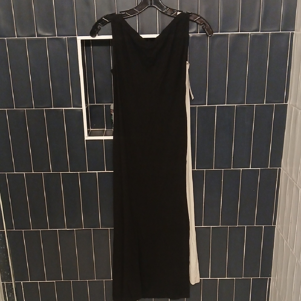 Donna Karan Black and White Dress